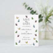 バタお洒落ン素朴グは日付を保存 案内ポストカード (スタンド正面)