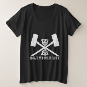 バタイリーチアイリッシュスティックファイティングアイルランド武術 プラスサイズTシャツ (デザイン正面)