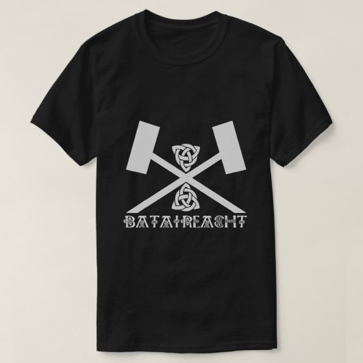 バタイリーチアイリッシュスティックファイティングアイルランド武術 Tシャツ (デザイン正面)