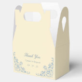 バタエレガントーイエローとブルー結婚の感謝 フェイバーボックス (オープン)