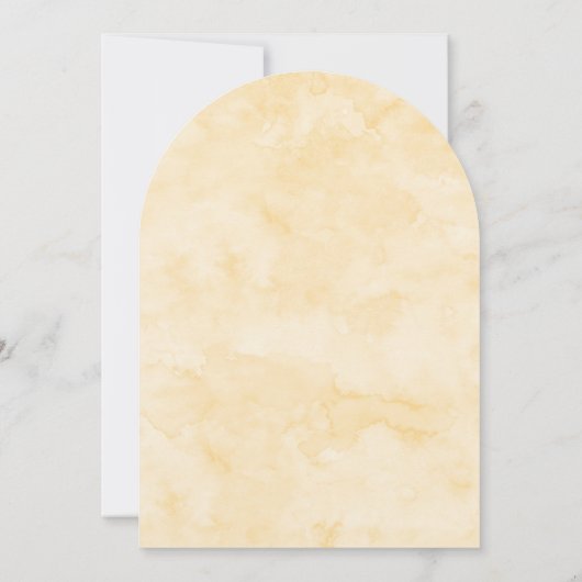 バタエレガントーイエローアー結婚チ 招待状 (裏面)