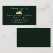 バタエレガントーイエローカメリア披露宴 エンクロージャーカード (正面/裏面)