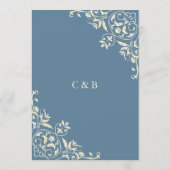 バタエレガントーイエローヴィンテージフレ結婚ームのメニュー メニュー (裏面)