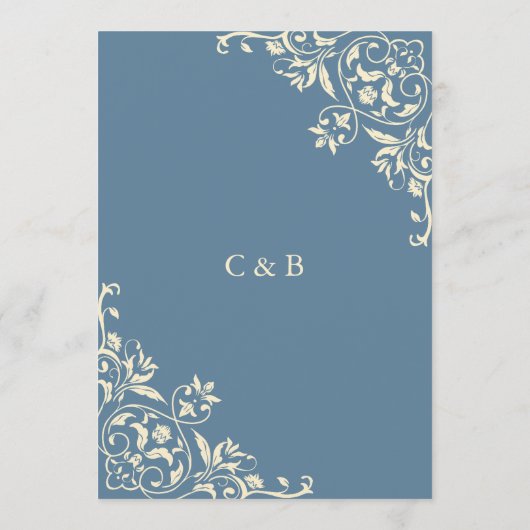 バタエレガントーイエローヴィンテージフレ結婚ームのメニュー メニュー (裏面)