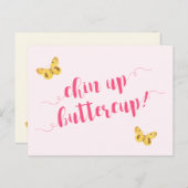 バタカップをあげて！引用文やる気を起こさせるはがき ポストカード (正面/裏面)