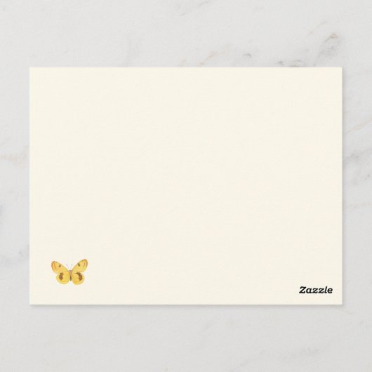 バタカップをあげて!引用文やる気を起こさせるはがき ポストカード (裏面)