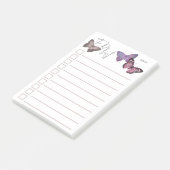 バタパーソナライズされたフライ·トゥ·ド·リスト ポストイット (アングル)