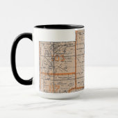 バタビアイリノイ地図1870キツネリバーバレー マグカップ (左)