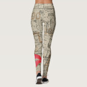 バタビアイリノイ地図1870キツネリバーバレー レギンス (裏面)