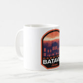 バタビア イリノイ州 歴史的ダウンタウン コーヒーマグカップ (正面左)
