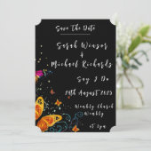 バタフお洒落ィー庭園の結婚式招待状 セーブザデート (スタンド正面)