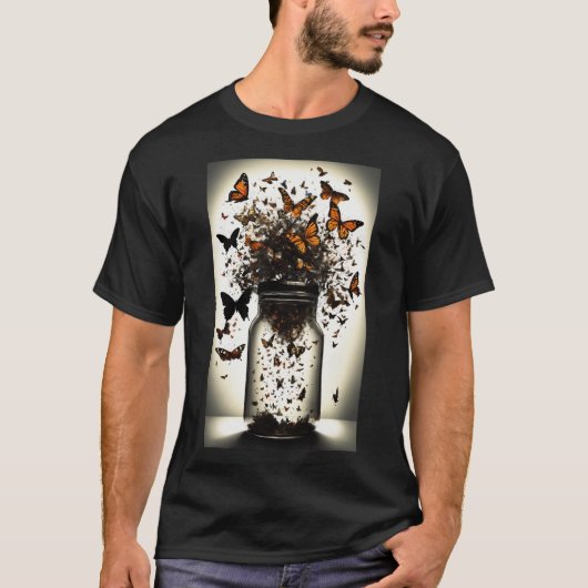 バタフお洒落ィーTシャツデザイン Tシャツ (正面)