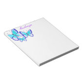 バタフかわいらしライトリオ ノートパッド (アングル)