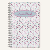 バタフかわいらしロパーソナライズされたノート ノートブック (正面)