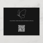 バタフエレガントィの結婚詳細エンクロージャカード エンクロージャーカード (裏面)