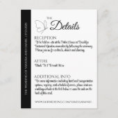 バタフエレガントィの結婚詳細エンクロージャカード エンクロージャーカード (正面)