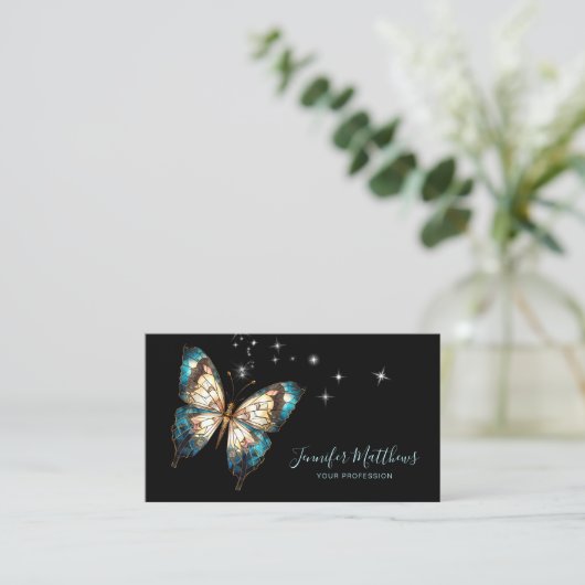 バタフエレガントィスクリプト 名刺 (スタンド正面)