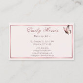 バタフエレガントィーパーソナライズされたビジネスカード 名刺 (裏面)