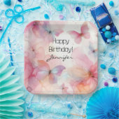 バタフエレガントィー紙プレート ペーパープレート (パーティー)