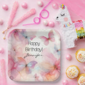 バタフエレガントィー紙プレート ペーパープレート (パーティー)