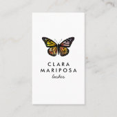 バタフエレガントィー(昆虫)オオカバマダラ、モナーク美しいラッシュ 名刺 (正面)