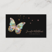 バタフエレガントィーQRコードスクリプト 名刺 (正面)