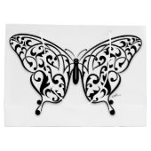 バタフエレガントィ抱き枕デザインバイエクシ ラージペーパーバッグ (裏面)