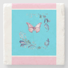 バタフエレガントォーストーンコースター ストーンコースター