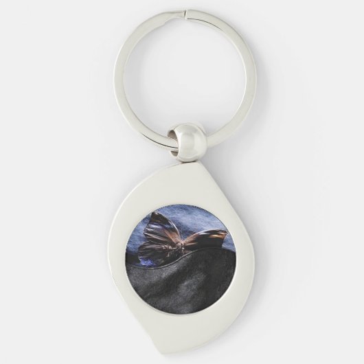 バタフエレガントキー鎖 キーホルダー (正面)