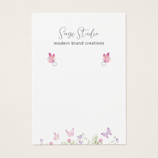 バタフエレガントフローラカスタムイヤリングディスプレイ (正面)