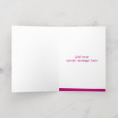 バタフエレガントフローラ折り畳みフォイルカード 箔シーズンカード (内側レイダウン)