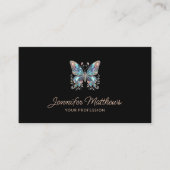 バタフエレガントライスクリプト黒 名刺 (正面)