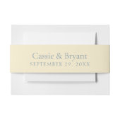 バタフォーマルーイエローブルーヴィンテージウェディング 招待状ベリーバンド (正面例)