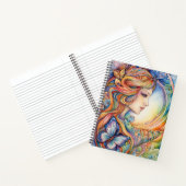 バタフカラフルィーガール魅惑 ノートブック (内部)