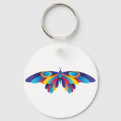 バタフカラフルキー鎖 キーホルダー (正面)