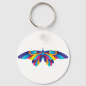 バタフカラフルキー鎖 キーホルダー (裏面)