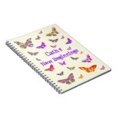 バタフカラフルラサイケデリック・アートのカタログ名の追加 ノートブック (右側)