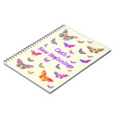 バタフカラフルラサイケデリック・アートのカタログ名の追加 ノートブック (左側)