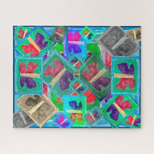 バタフカラフルラ挑戦 | ジグソーパズル (横)