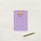 バタフカラフルロパーソナライズされたグポストイット ポストイット (デスク上)