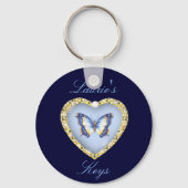 バタフパーソナライズされたキー鎖 キーホルダー (正面)