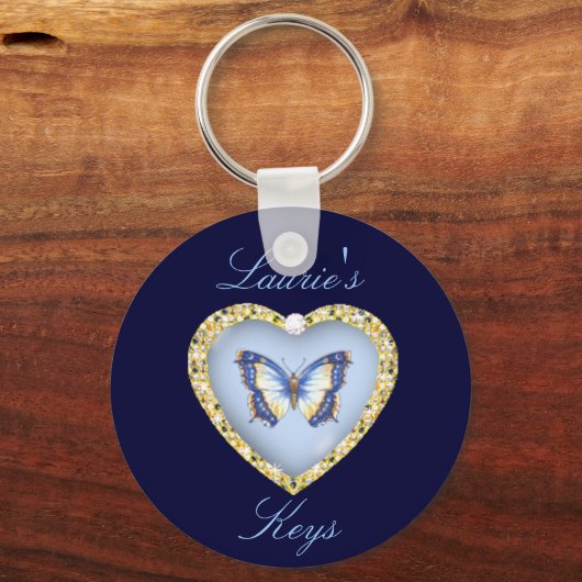 バタフパーソナライズされたキー鎖 キーホルダー (正面)