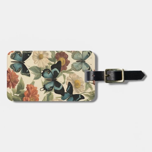 バタフパーソナライズされたラゲッジタグ ラゲッジタグ (正面横)