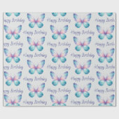 バタフパーソナライズされたラッピング紙カスタム文字 ラッピングペーパー (フラット)