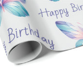 バタフパーソナライズされたラッピング紙カスタム文字 ラッピングペーパー (ロールコーナー)