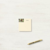 バタフパーソナライズされたラ3x3 ポストイット (デスク上)