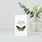 バタフミニマルィーエレガント美しいサロン 名刺 (スタンド正面)