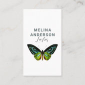 バタフミニマルィーエレガント美しいサロン 名刺 (正面)