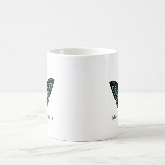 バタフミニマルロのロエレガントゴ美しいサロン コーヒーマグカップ (中央)