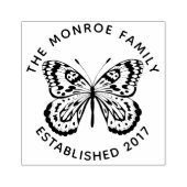 バタフモダンィ&ファミリー名 ラバースタンプ (インプリント)